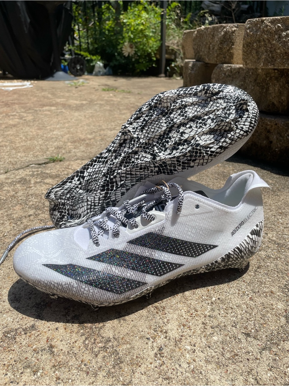 adidas Adizero Electric II Snakeskin Black Football Cleats